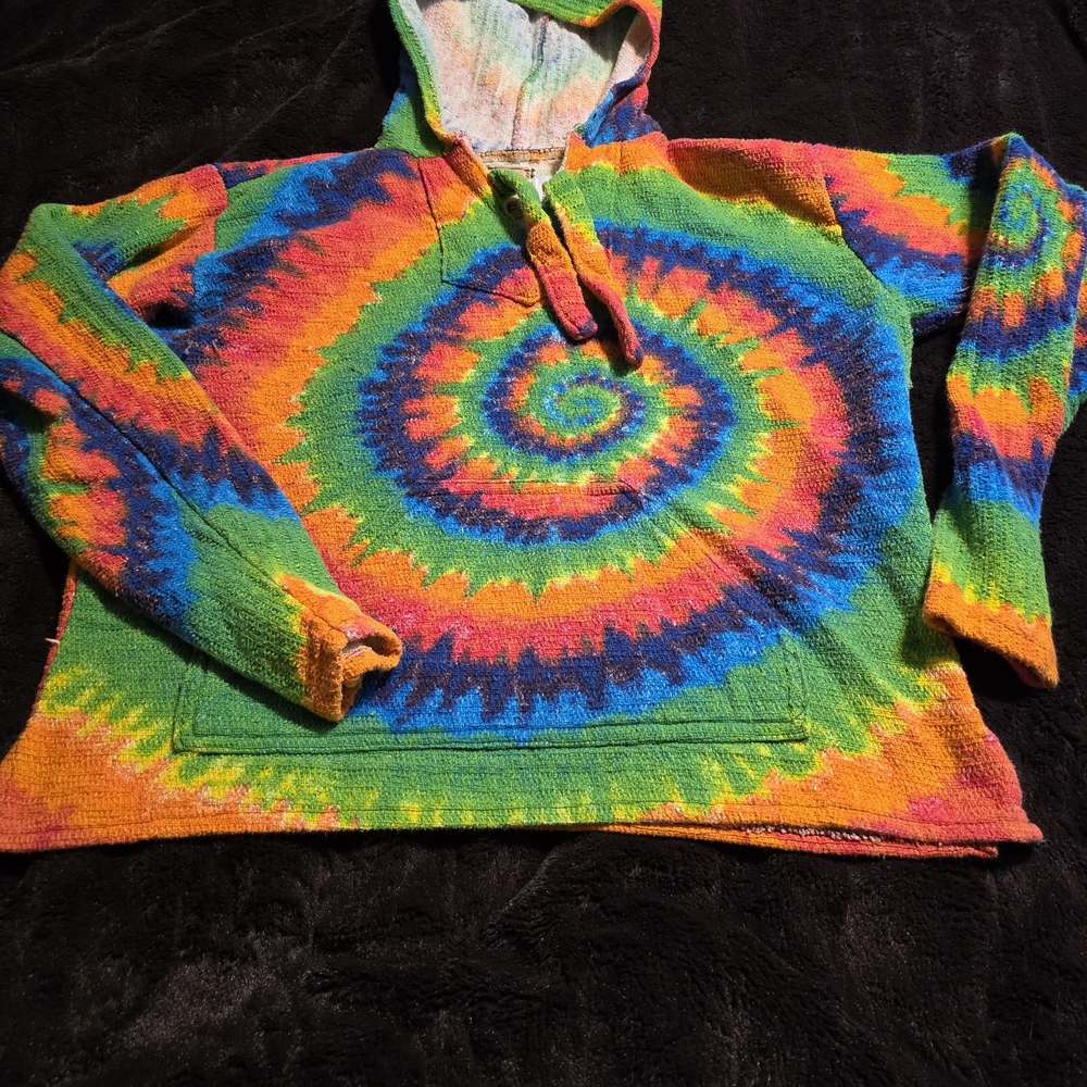 Colorful Spiral Tie-Dye Women's Hoodie